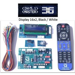 Remote Kit-Inbuilt of USB/FM/Bluetooth module with 16x2 display for 5.1 Home theatre system digitally Controlled by remote