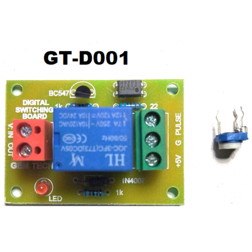 Digital Switching Board of 5VDC SPDT Relay Module with Optocoupler